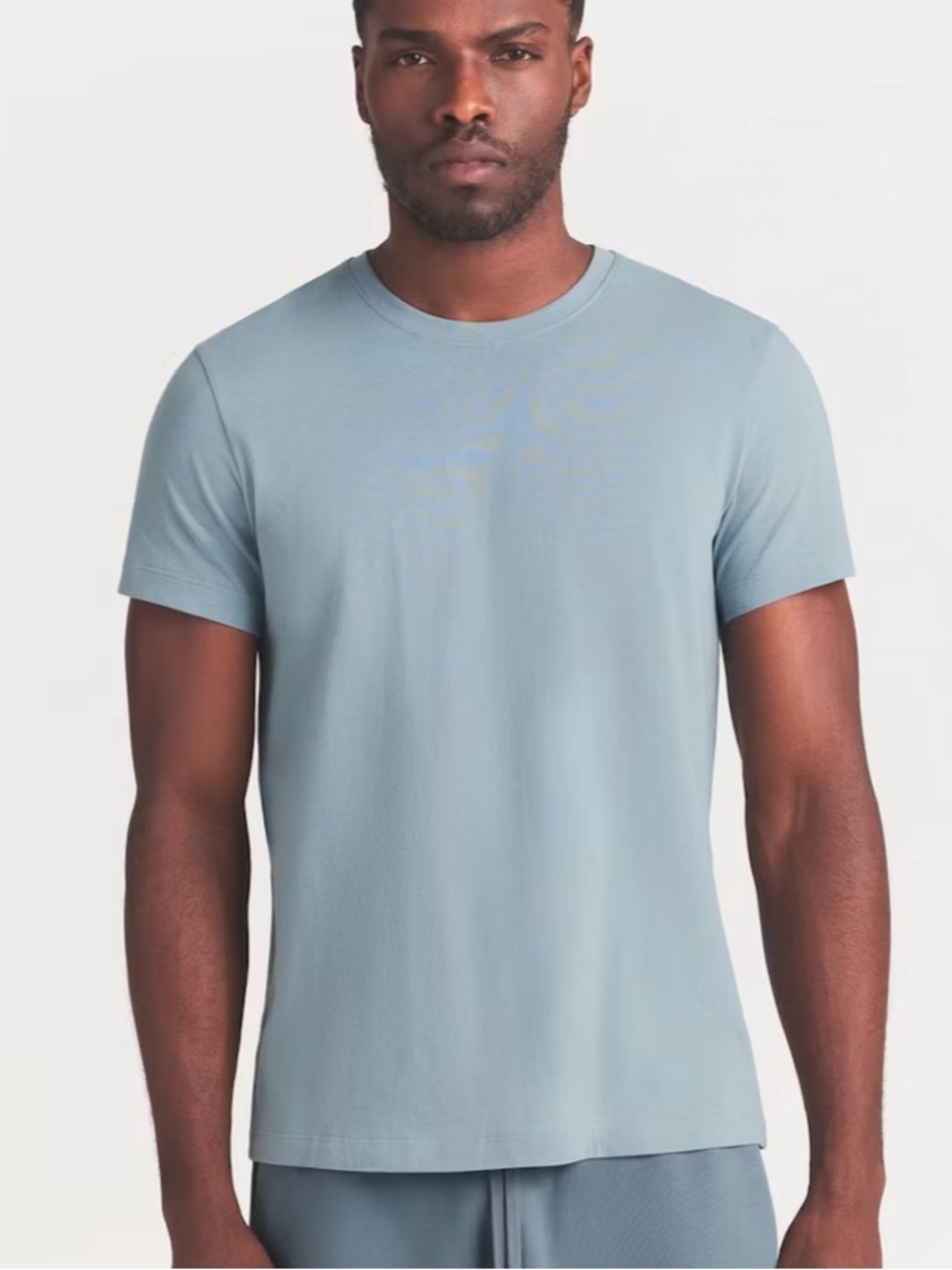 SKIMS Men's Short Sleeve Tee in Pale Blue
